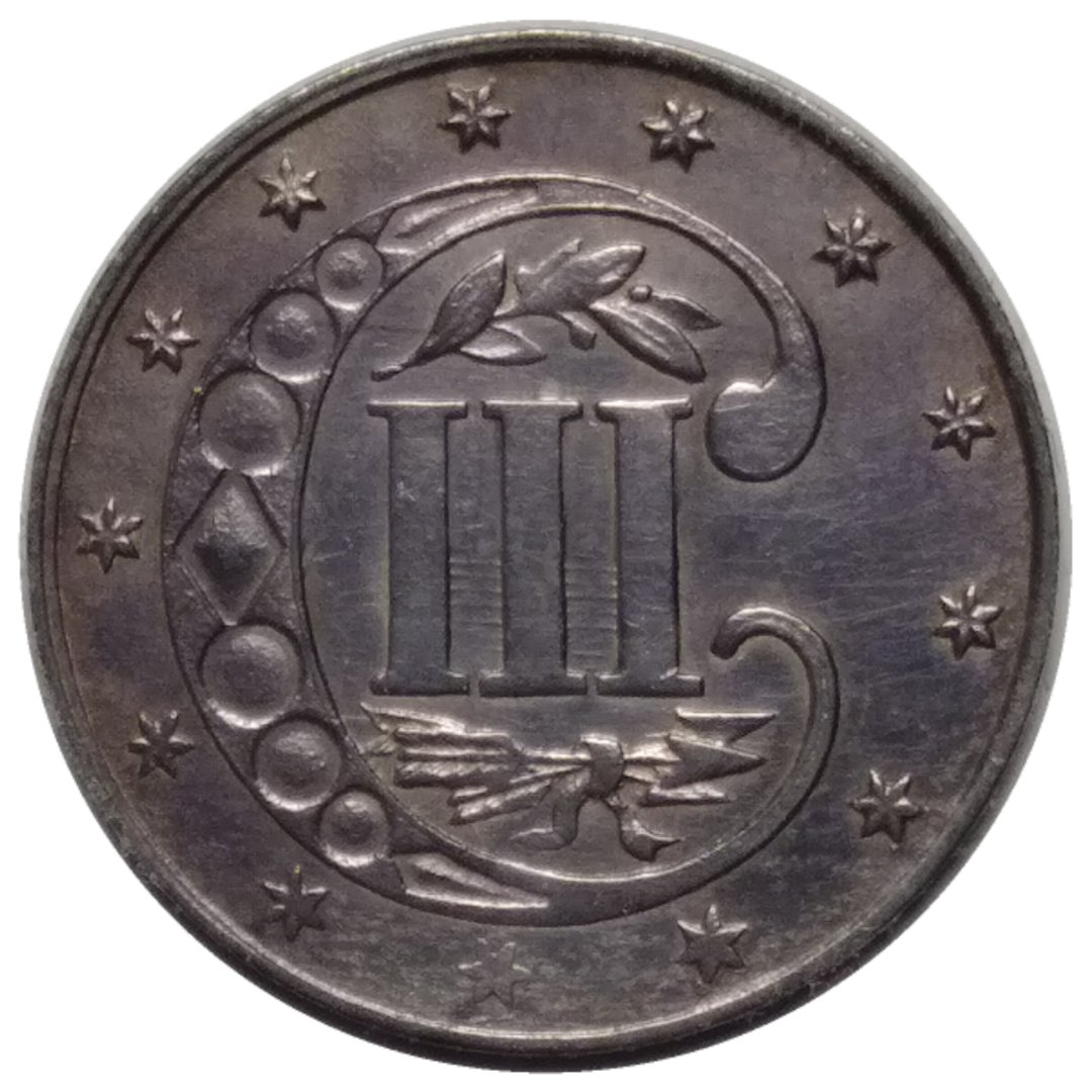 1861-Civil-War-Date-Three-Cent-Silver